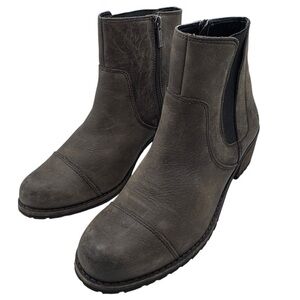 Aetrex Women’s Gray Green Leather Ankle Boots - Size 7.5-8